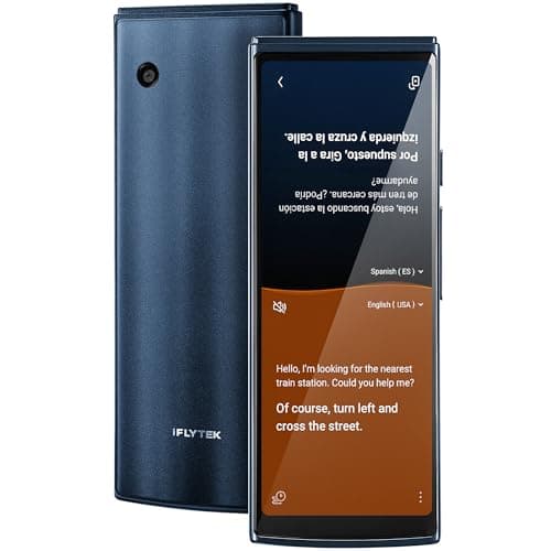 Image of iFLYTEK AI Language Translator Device — 60 Languages, Real-Time Split-Screen & Two-Way Instant Voice Translation, 18 Offline Packs, 2-Year Global Data for K-12 Education, Business, Travel
