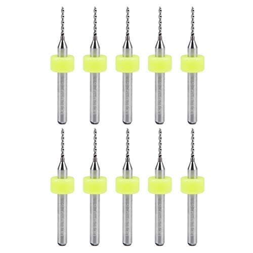 Image of sourcing map PCB Drill Bits 1mm Tungsten Carbide Rotary Tool Jewelry CNC Engraving Print Circuit Board Micro Drill Bits 1/8 Inch Shank 10 Pcs