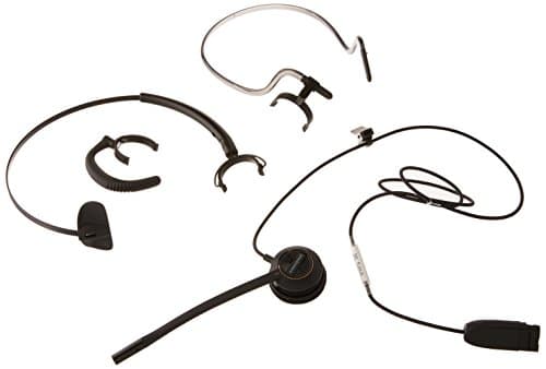 Image of Plantronics HW540, One-Ear EncorePro Headset with Hook and Neck Clip and DA90, Black