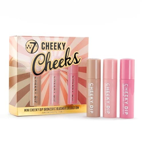 Image of W7 Cheeky Cheeks Set - Liquid Blusher & Bronzer Trio - Radiant Glow