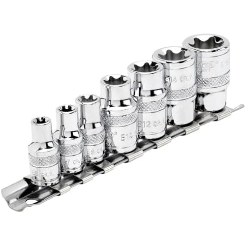Image of Draper 7 Piece Combination Drive Torx Socket Set