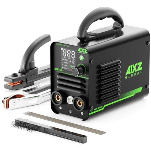 Image of AIXZ AIM145 Stick Welder, 240V 145A ARC Inverter Welder, MMA/Lift TIG/Flux Core MIG Welding Machine, Spool Gun Compatible, IGBT, SYN, Portable, Digital Display, Anti Stick, Arc Force, Hot Start, VRD