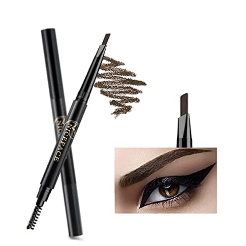 Image of NICEFACE Eyebrow Pencil Dark Brown Double Ended Precision Waterproof Brow(Dark Brown #2)