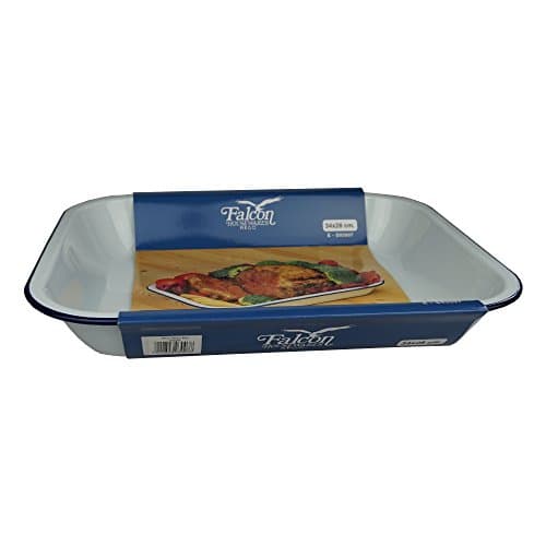 Image of Falcon 61034 - 34Cm Enamel Bake Pan in White
