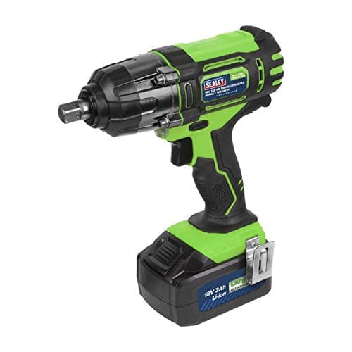 Image of Sealey 18V 1/2" Sq Drive Cordless Impact Wrench - Green