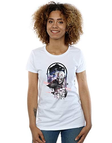 Image of Star Wars Women's Rebels The Grand Inquisitor T-Shirt White Large
