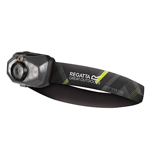 Image of Regatta Montegra 250 Head Torch, Red, One Size, 250 Lumens, CREE Technology, 4 Light Settings, Auto Dim