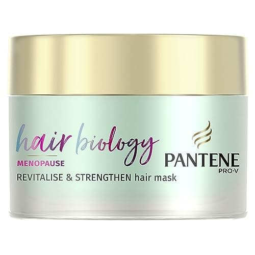Image of Pantene Hair Biology Menopause Revitalise & Strengthen Hair Mask For Hair Growth, Dry Hair Treatments For Dry And Thinning Hair, Hair Loss Treatment For Women With Vitamin B7 160ml