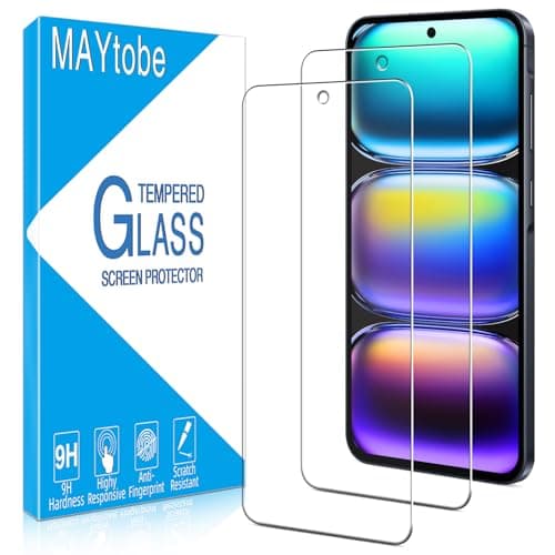 Image of MAYtobe [2-Pack] Screen Protector for Samsung Galaxy A56 5G Tempered Glass, 9H Hardness, Case Friendly, No Bubbles, Anti Scratch, Easy To Install