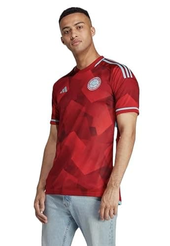 Image of adidas Men's Soccer Shirt Colombia 22 Away Jersey, Team Power Red 2, US 2XL, Red, XXL