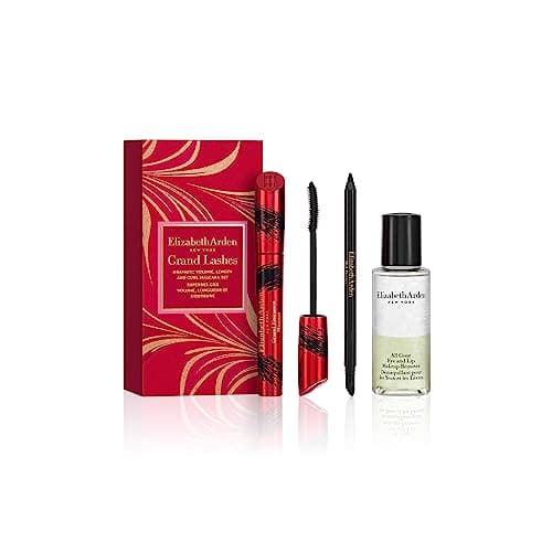 Image of Elizabeth Arden GRAND LASHES Dramatic Volume, Length and Curl Grand Entrance Mascara 3-piece Set (Worth £57), eye makeup gifting, for women