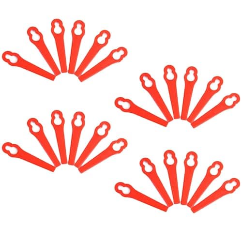 Image of 20 PCS Plastic Strimmer Blades 83mm - Replacement for Bosch ART 23-18 LI, Gtech ST04 ST05, Qualcast Mow N Trim, Sovereign - Durable PA6 Nylon Grass Trimmer Cutter Blades