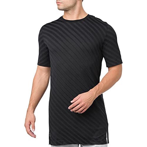 Image of ASICS Seamless Short Sleeve Top Crew Neck Mens Black Running T-Shirt 153427 0904