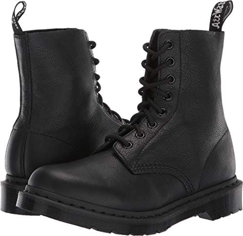 Image of Dr Martens 1460, William Blake 8-Eye, Unisex Leather Lace Up Boots, Black, 7 UK (41 EU)