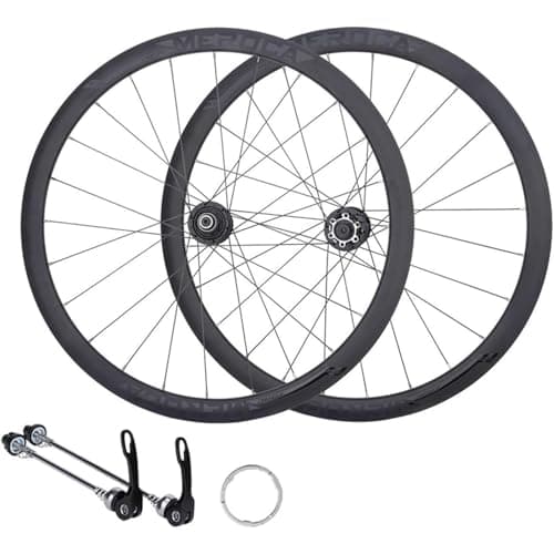 Image of 700C Road Wheels Disc Brake Alloy QR/Front Thru Axle 2 Hubs Rear 4 Bearings 38mm Frame Height , Support 8-11 Speed(Thru Axle)