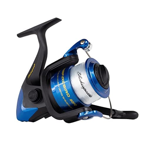 Image of Shakespeare Firebird Spinning Reel – Pre-Spooled Lightweight Reel with Graphite Handle and Spool, Smooth 1-Ball Bearing Design for Freshwater Fishing - 5000, Black