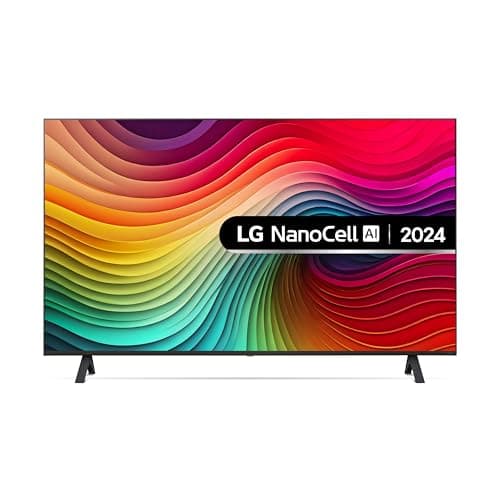 Image of LG 43NANO82T6B 43-Inch Nanocell AI 4K UHD Smart TV, (α5 AI Processor Gen7, Freeview Play and Amazon Alexa, 60Hz), Ashed Blue [Model 2024]