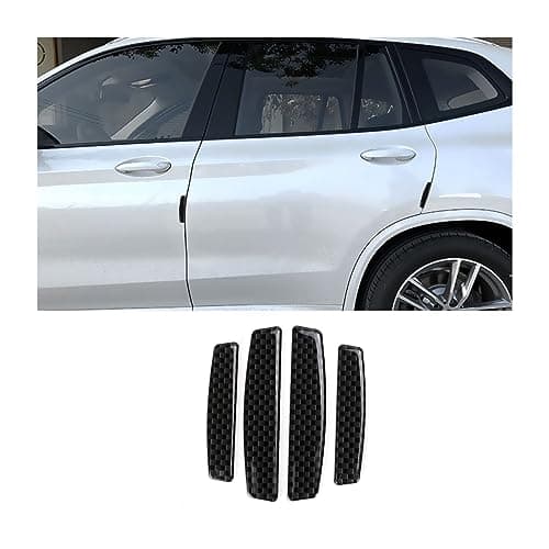 Image of JNNJ 4 PCS Carbon Fiber Car Door Edge Guard, Car Side Door Edge Guards Protector, Universal Auto Bumper Guard Anti-Scratch Protector Trim Stickers, Exterior Accessories for Most Cars, Trucks, SUVs