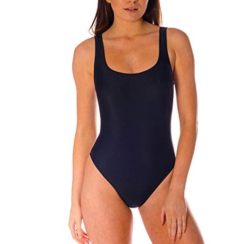Image of Kiniki Black Ladies Swimsuit One Piece Backless Women's Monokini - Handmade in England (20)