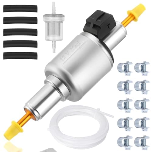 Image of ZAMDOE 12V 22ML Oil Fuel Pump Kit for 2KW 3KW 4KW 5KW 8KW Car Diesel Air Heater for Eberspacher Parking Heater D2 D4 D5 Airtronic Low Noise Pulse Gas Inline Electric Metering Pump Replace Parts
