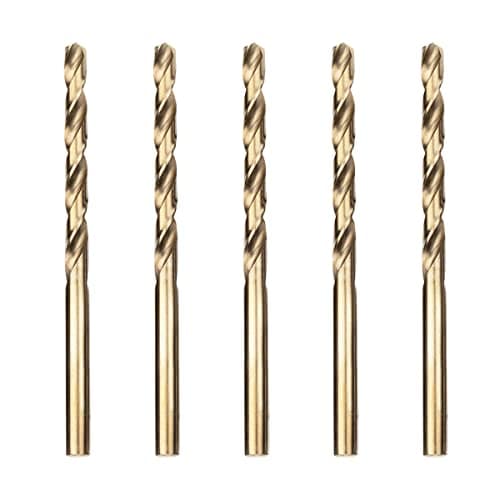 Image of Meccion HSS Cobalt Jobber Drill Bit 5pcs 5.0mm Twist Drill Bit for Drilling Stainless Steel and Metal