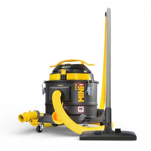 Image of V-TUF MINI X2 M-Class Dust Extractor, 110V HEPA Vacuum Cleaner for Construction Dust, 15L Industrial Vacuum, Power Tool Dust Extractor, Silica & Wood Dust Removal