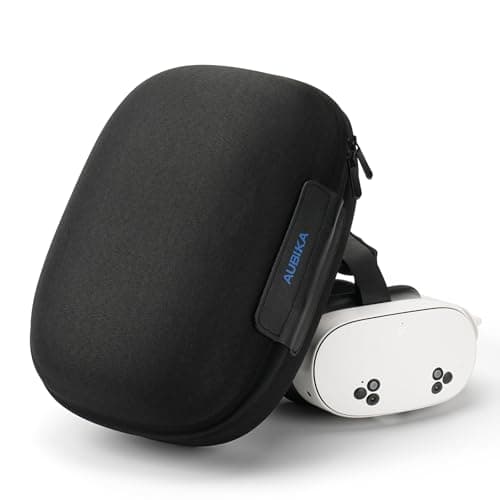 Image of Aubika Carrying Case for Meta Quest 3/3S/2/Pro & PICO 4 Accessories - All-in-One Travel Storage Case for VR Headset, Head Strap, Controller and Other Accessories