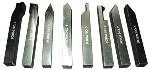 Image of AI 8 Piece HSS Lathe Tool Set 6mm 1/4" Shank Metal Lathe Tool - Bag Packed