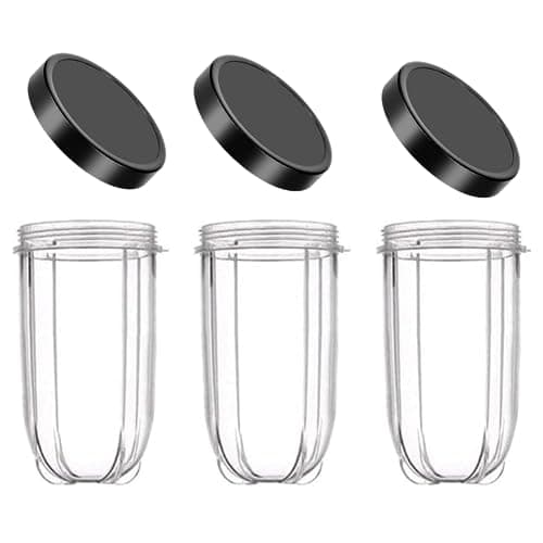 Image of Nicoone Replacement Cup for Magic Bullet 250w,3pcs 16OZ Replacement Part Cup Mug with Lid Compatible with Magic Bullet 250W Blender Juicer