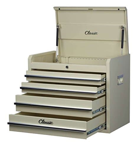 Image of Hilka CL4DC 4 Drawer Classic Chest, 66.1cm(w) x40.5cm(d) x53.2cm(h), Beige