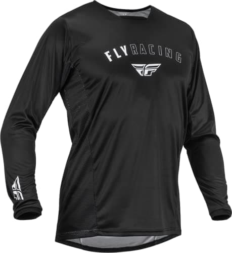 Image of Fly Racing 2023 Adult Patrol Jersey (Black/White,)