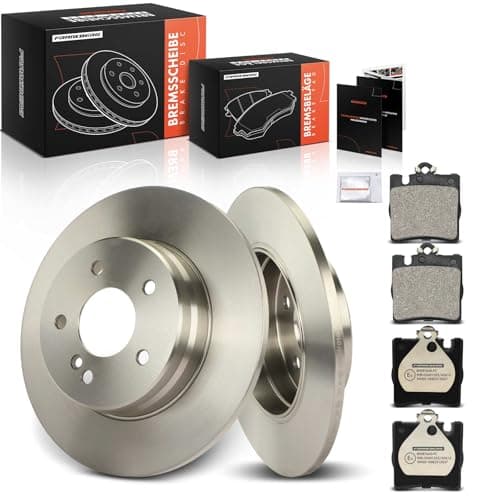 Image of Frankberg Brake Kit incl. 2x Brake Disc + 4x Brake Pad Rear Compatible with SLK R171 CLC-Class CL203 C-Class T-Model S203 Replace# 0034205220,0024205220