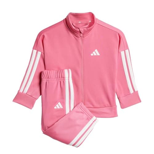 Image of adidas Unisex Baby ESSENTIALS CLIMACOOL TRACKSUIT, pink fusion/white, 18-24 Months