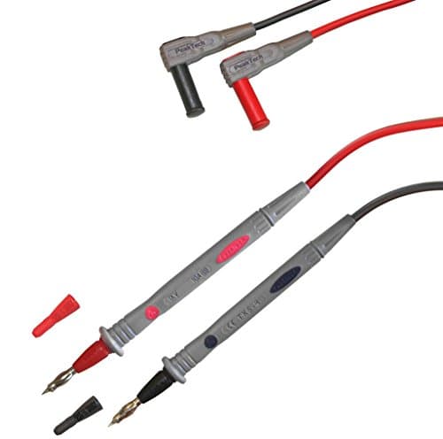 Image of Peak Tech 1 Pair Flexible Multimeter Test Leads 120cm, Safety - Test Kit Cable, 1000V AC / DC, 10A, Cat III / IV, 1, TKS Pack of 4