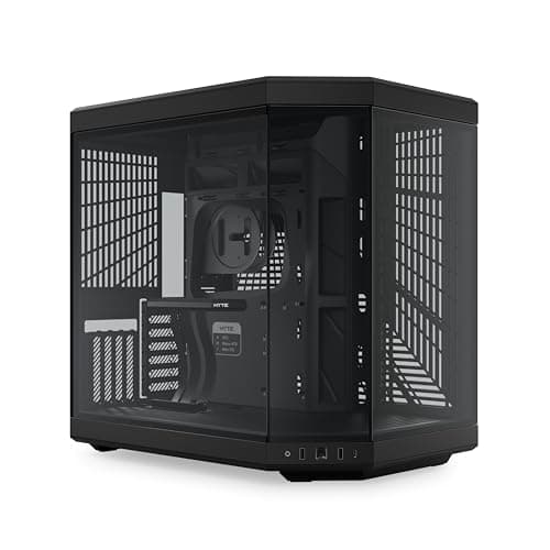 Image of HYTE Y70 Upgraded Modern Aesthetic Dual Chamber Panoramic Tempered Glass Mid-Tower ATX Computer Gaming Case with PCIE 4.0 Riser Cable Included, Black (CS-HYTE-Y70-B)