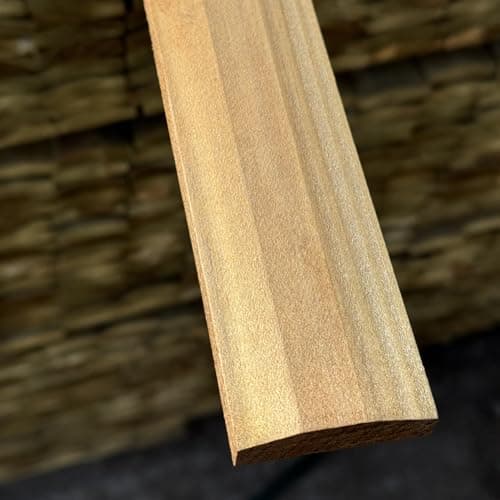 Image of 6ft Premium Wooden Fence Capping Rail Brown Pressure Treated - Pack of 15