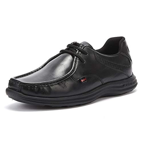 Image of Kickers Reasan Lace Mens Black Leather Shoes-UK 9 / EU 43