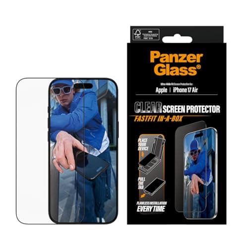 Image of PanzerGlass® Screen Protector iPhone Air | Ultra-Wide Fit w. FASTFIT IN-A-BOX