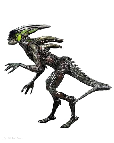 Image of NECA Offical Aliens Fireteam Elite Spitter Alien - 7" Scale Action Figurine, Green/Black, Adult Collectible Item, Halloween