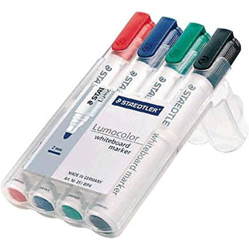 Image of Staedtler 351WP4Lumocolor Whiteboard Marker Pack of 4