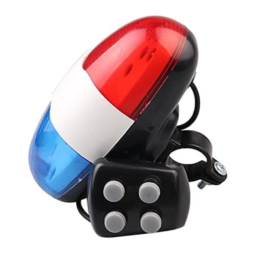 Image of bike bell bike horn Bicycle Electronic Horn Tail Lamp Electronic Bike Light with 4 Tones Loud Police Siren Bicycle Trumpet Cycling Horn Bell Light
