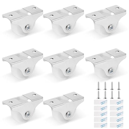 Image of Flintronic Wheels for Furniture, 8PCS Small Castor Wheel, Fixed Heavy Duty Castors wheels, Low Profile Self-Adhesive Caster-Wheels, Trolley-Wheel for Small Appliances, Luggage, Drawer, Carts