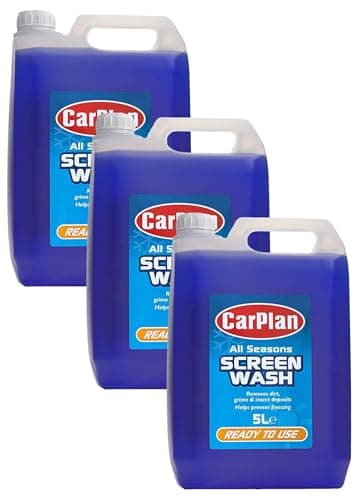 Image of CarPlan All Seasons Ready Mixed Screen Wash, 5 L (Pack of 3)