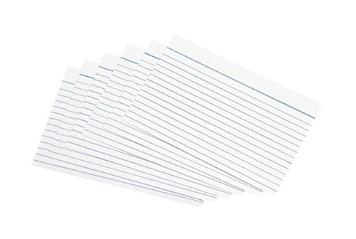 Image of 5 Star Record Cards Ruled Both Sides 8x5in 203x127mm White [Pack of 100]