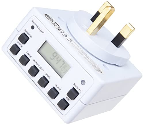 Image of STATUS Timer Switch | 7 Day Digital Timer Light Switch | White UK Plug | S7DDT3