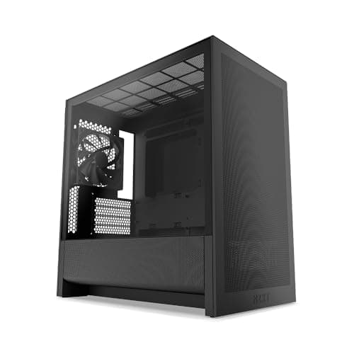 Image of NZXT H3 Flow – Micro-ATX PC Case – Optimized Airflow – Includes 1 x 120mm Rear Fan – Supports Full-Sized GPUs – Fits 280mm Front, 240mm Top Radiator – Back-Connect Motherboard – Black
