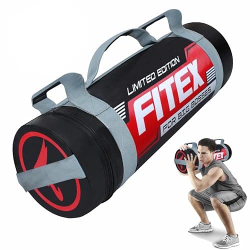 Image of 1x Power Bag Fitex Filled Sandbags Fitness Weights Training, Power Bags With Handles Heavy Slam Bag For Strength Powerlifting Running Yoga Workout Home Gym Exercise (5-30KG) (10, Kilograms)