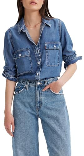 Image of Levi's Women's Doreen Utility Shirt, in Patches 2, XXL