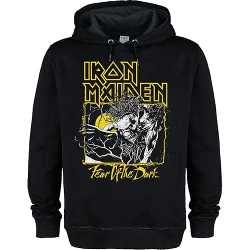 Image of Amplified Unisex Adult Fear Of The Dark Iron Maiden Hoodie (3XL) (Black)