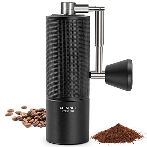 Image of TIMEMORE Chestnut C3 ESP PRO Coffee Grinder Manual, Upgrade Integrated All-Metal Body, Hand Coffee Grinder with Folding Handle, for Espresso to French Press, Black